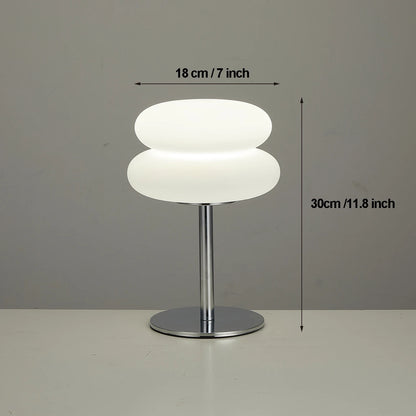 Bedroom bedside lamp creamy style table lamp USB plug tri color dimming living room study atmosphere light