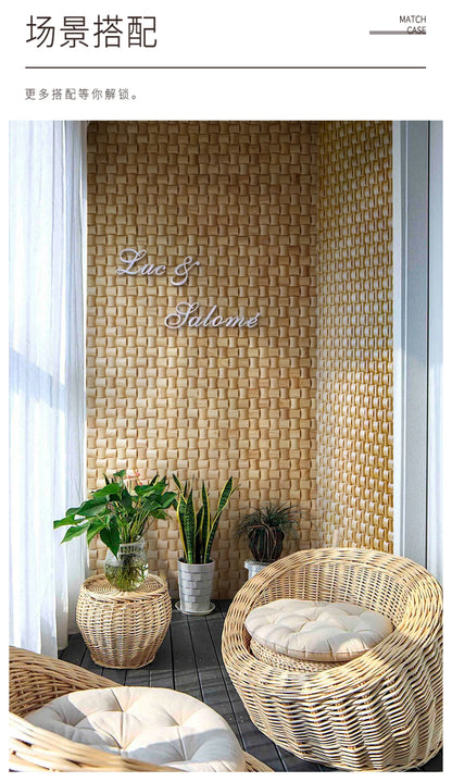 Mosaic Decorative Wall Panels Solid Rubber Wood Curved Three-dimensional Square Sound-absorbing And Diffusing Panels