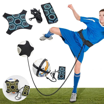 Adjustable Football Kick Trainer Soccer Ball Solo Practice Training Auxiliary Equipment Sports Trainer Elastic Belt  Assistance