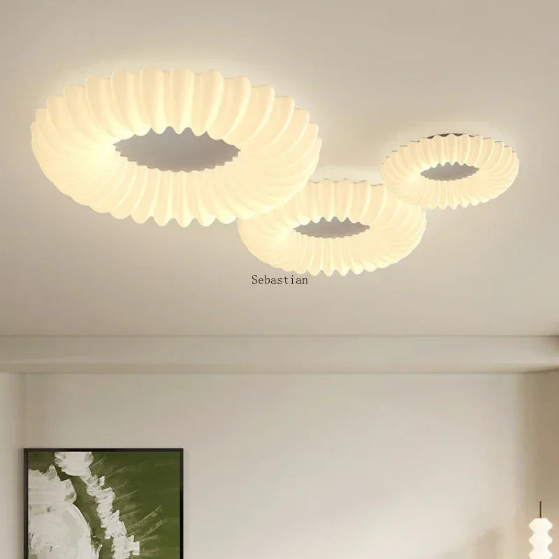 Bedroom Pendant Light, Internet Famous, Cream Style, Room Pendant Light,Restaurant Bar Desk Light Simple, Modern and Cozy