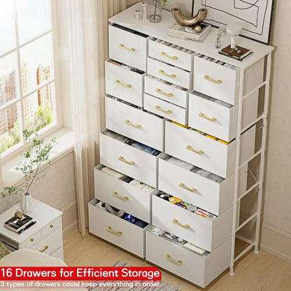 85x30x143cm Living Room Cabinets With 16 Grids Drawer For Bedroom Clothes Shoes Underwear Storage Drawers Home Furniture HWC