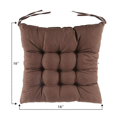 Square thick chair cushion, 4 pieces, suitable for dining room, courtyard, office, indoor, garden, sofa, hip, 40x40cm