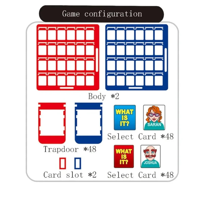 Head Game with Logical Thinking Puzzle Toy Children's Parent-Child Guess Who I Am Board Game Board Game