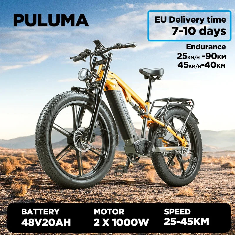 Electric Bike 3000W Peak Power Motor 48V 20AH Lithium Battery E-bike 26 4.0 Inch Fat Tire Off-Road Electric Bicycle