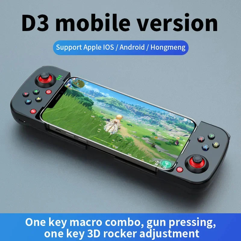 Wireless BT 5.0 Stretchable Game Controller For Mobile Phone Android IOS Gamepad Joystick Eat Chicken Gamepad for PS4 Switch PC