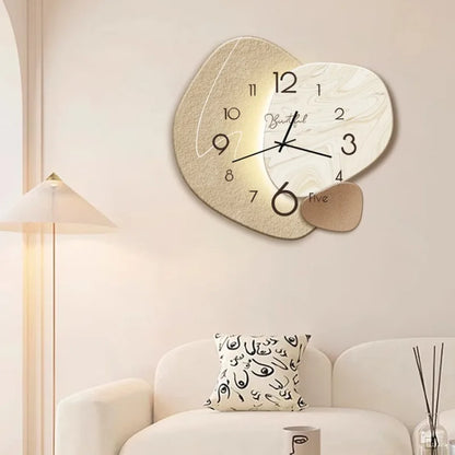 Stylish Simple and Modern Decorative Clock Wall Clock Living Room Luxury Shi Ying Table Hanging Restaurant Home Looks Good