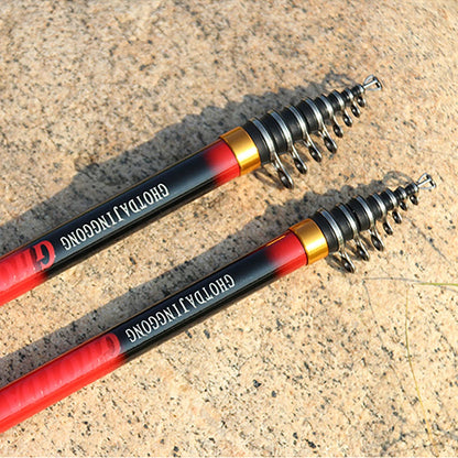 Carbon fiber 2.7M 3.6M 4.5M 5.4M 6.3M Spinning Fishing Rod M Power Telescopic Rock Fishing Rod Carp Feeder Rod Surf Spinning Rod