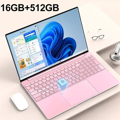 Portable 15.6" Laptop 32GB Ram DDR4 2TB SSD Windows 11 Notebook Pc Gamer Intel N5095 Office Computer with Backlit Fingerprint