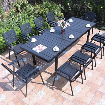 Dining Set Table And Chairs Plastic Wood Furniture Outdoor Furniture High Effective Rattan Outdoor Metal Aluminum Contemporary