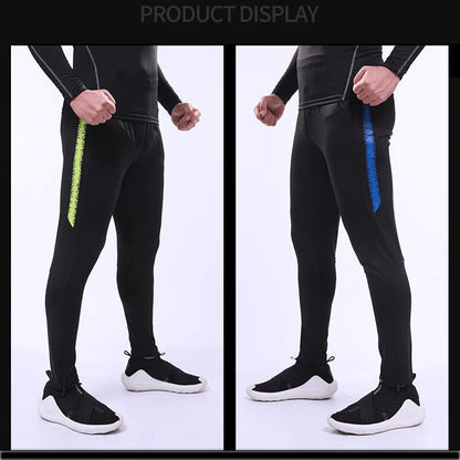 Mens Sports Running Soccer Training Pants Breathable Quick-dry Fitness Cycling Hiking Trousers Football Long Pants