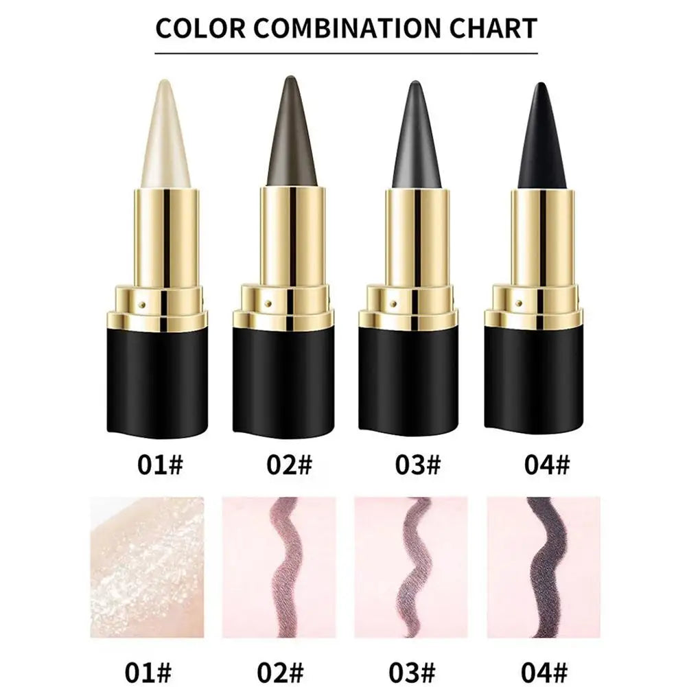 1PCS Portable Eyeliner Cream Black Eye Liner Pen Natural Waterproof Eyes Tattoo Eyeliner Professional Lasting Eyes Makeup