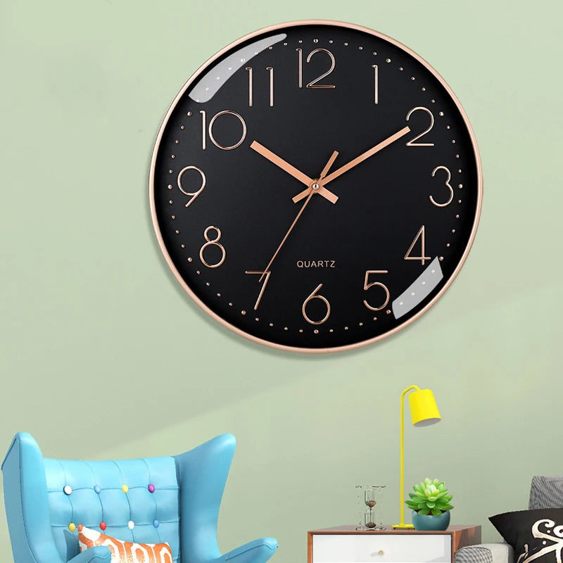 8 Inch Mute Wall Clock Simple Digital Wall Clock Home Decorations Cubic Digital Clock Quartz Wall Clock