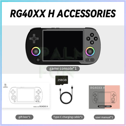 RG40XX H Retro Handheld Game Console 64 Bit 4.0 Inch IPS Screen Linux 5G WIFI Bluetooth HDMI-TV Output Video Gaming Player