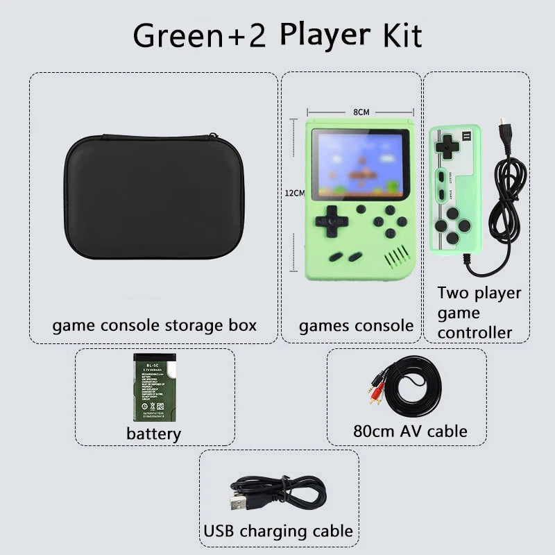 Built-in 500+ Classic arcade retro games Console for TV 5 inch Video Game Handheld Game Player for Game boy two player games