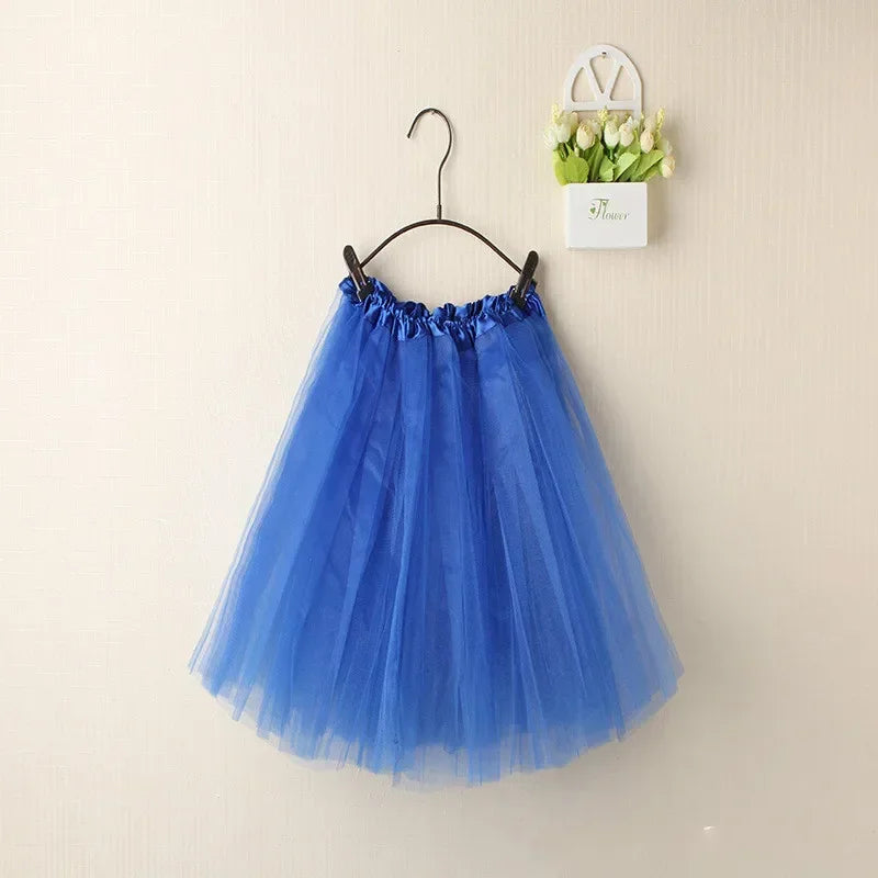 Women Summer Vintage Tulle Skirt Adult Fancy Ballet Dancewear Party Costume Ball Gown Mini Skirt