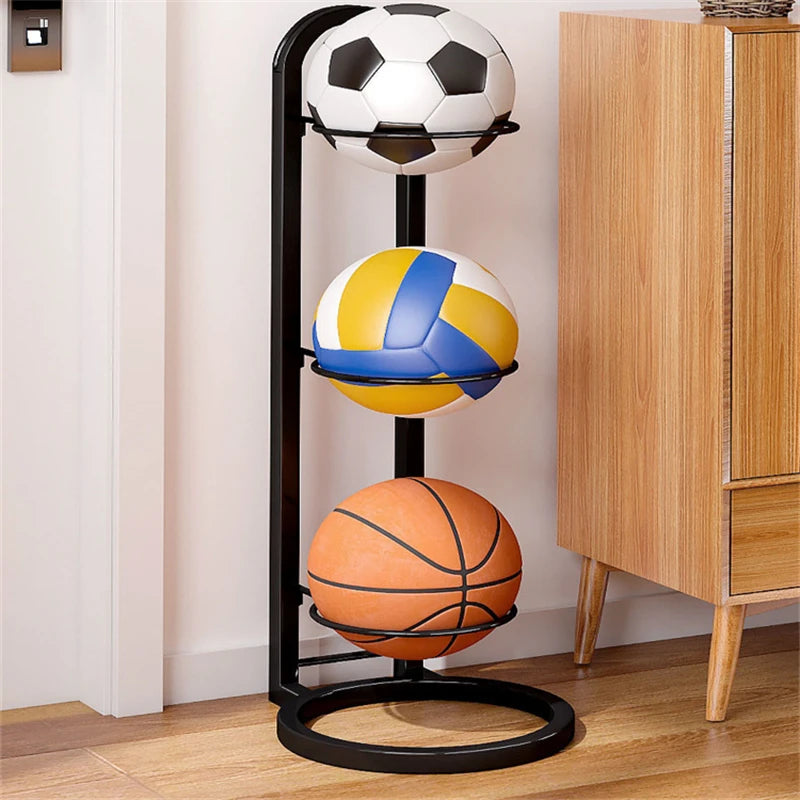 Three Layers Lndoor Basketball Storage Rack Put Ball Football Storage Basket Placed Rack Kindergarten Volleyball Stand Holder