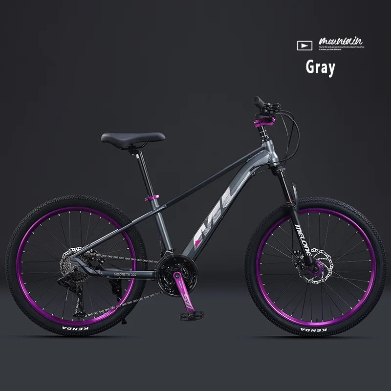 Aluminum Alloy Frame Mountain Bike for Teenage Male and Female, Variable Speed Bicycles, Lightweight, Dirt Jump, 24 ", 26"