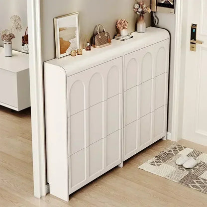 Minimalist Design Wood Shoe Cabinets Living Room Cabinets Shoes Organizers Storage European Style White Organizadores Furniture