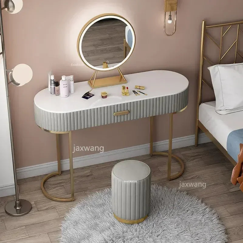 Light Luxury Modern Dressers Bedroom Dressing Table Storage cabinet Nordic Bedroom Furniture Home Girls Vanity Makeup Cabinet GL