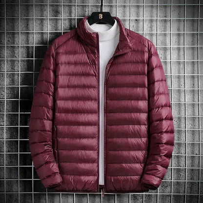 2024 Winter Plus Size Men's DownCotton Padded Coat Cropped Lightweight Cotton Jacket For Work And Leisure Men's Wear