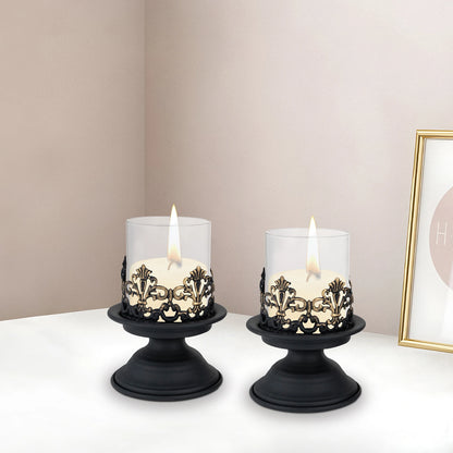 2 PCS Candle Holders for dining tables, coffee tables, buffets, Holder for Candles, Candlestick for Home Wedding Decor