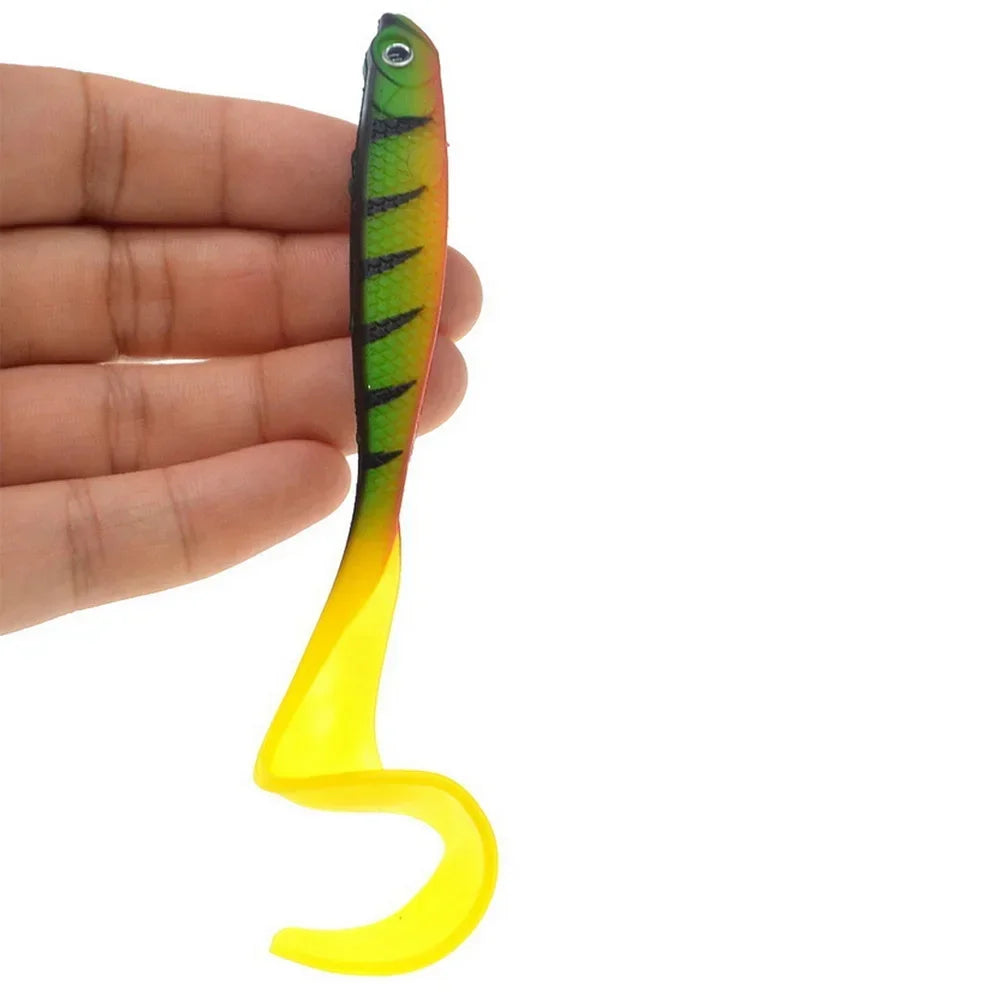 Fishing Lure 125mm 5.5g Swimbait Shad T-Tail Soft Bait Artificial Silicone Lures Bass Pike Fishing Jigging Wobblers