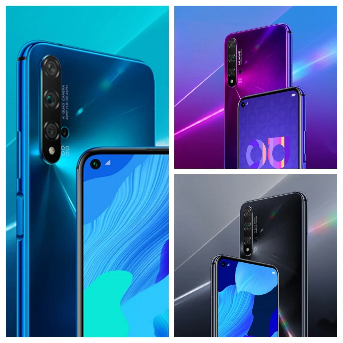 HUAWEI-Nova 5T,Смартфон Android,6,26 дюйма,128 ГБ/256 ГБ ROM,48 МП,Google Play Store,Мобильные телефоны,Сеть 4G,Сотовые телефоны