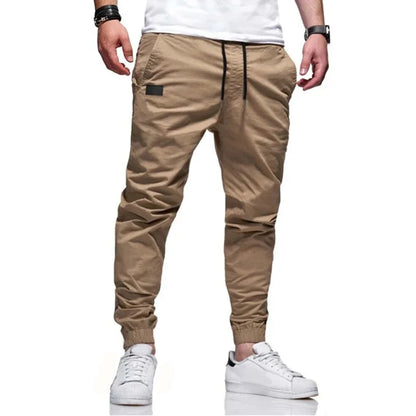 New Cargo Pants Men's Loose Straight Oversize Clothing Solid Grey Versatile Work Wear Black Joggers Cotton Casual Male Trousers