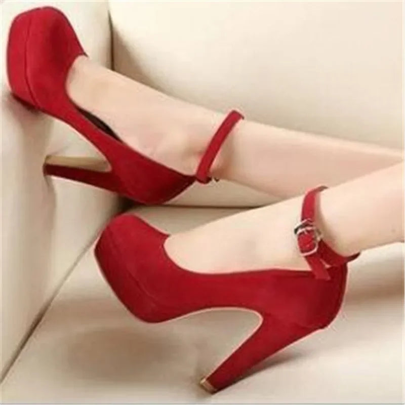 2023 Woman Pumps Autumn Thick Heel Shoes Ol High-heeled Shoes Female The Trend of Ultra High Heels Female Shoes