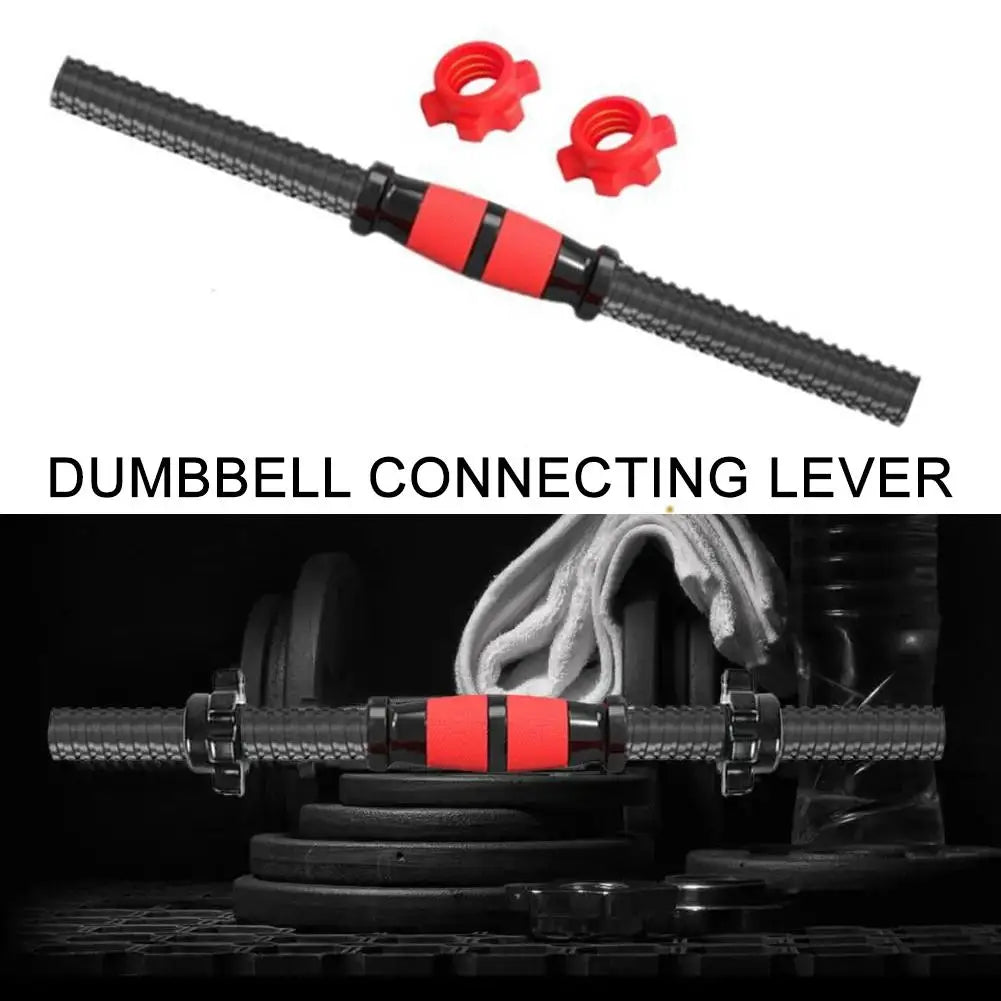 Threaded Dumbbell Handle Bar Extension Bar Set Adjustable Dumbbell Bars For Weight Lifting Home Gym Fitness Exercise Weights Bar