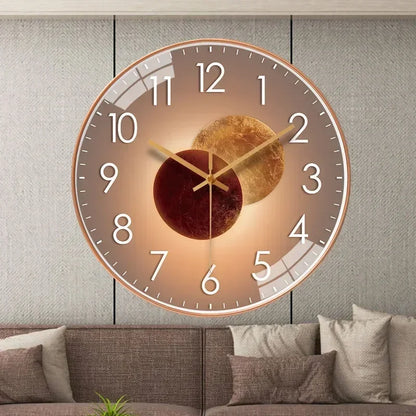 Originality Wall Clock Silent Non-Ticking Battery Operated Wall-mounted Clock Living Room Bedroom Kitchen Office Classroom