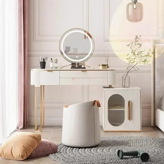 Makeup Dresser Table Vanity Filing Dressing Mobile Chest Nightstands Bedroom Komodinler Coiffeuse De Chambre Bedroom Furnitures