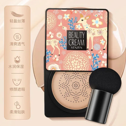 Mushroom Head Air Cushion BB Cream Foundation Cream for Face Makeup Concealer Air Cuhsion for Face Base with Whitening CC Cream