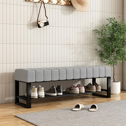 Slim Shelves Shoe Rack Living Room Bench Show Space Saving Shoe Rack Bedroom Nordic Slippers Metal Zapatero Salon Furniture