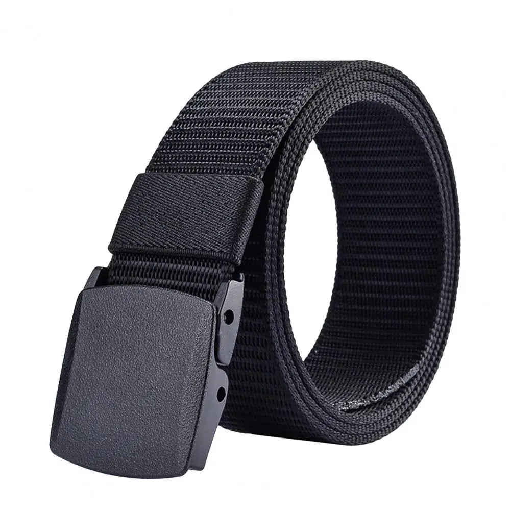 Men Belt Adjustable Exquisite Buckle Male Jeans Belt Lightweight All Match Comfortable Waist Belt For Daily Wear