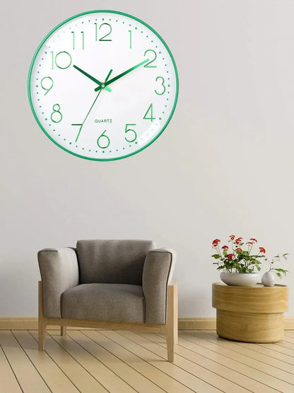 Simple Digital Wall Clock Silent Non-ticking Punch-free Wall Mounted Clock for  Kitchen Living Room Bedroom Bathroom