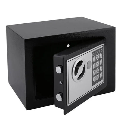 Digital Safe Box Small Household Mini Steel Safes Money Bank Safety Security Box Keep Cash Jewelry Or Document Securely With Key