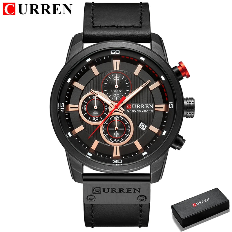 CURREN Fashion Date Quartz Men Watches Top Brand Luxury Male Clock Chronograph Sport Mens Wrist Watch Hodinky Relogio Masculino