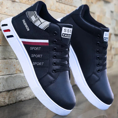 2024 New Men's Sneakers Brand Men Leather High-Top Skateboarding Shoes Breathable Hip hop Shoes Street Shoe Zapatos Para Hombres