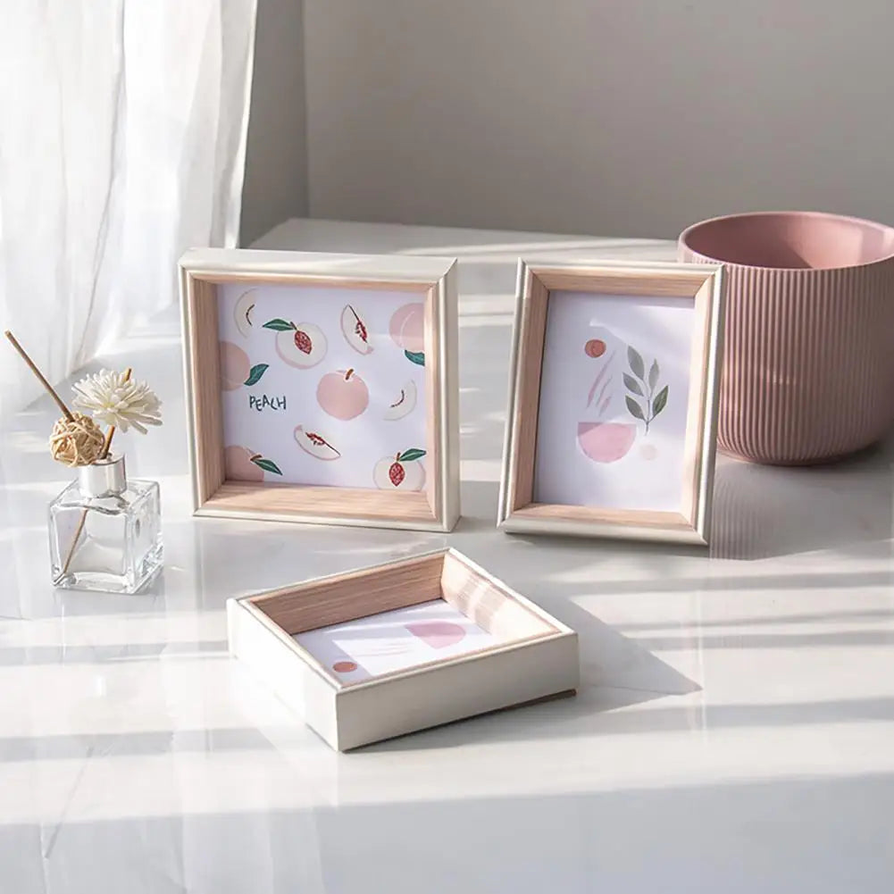 Fashion Picture Holder Durable Photo Frame Lightweight Exquisite Square Anti-deform Photo Holder