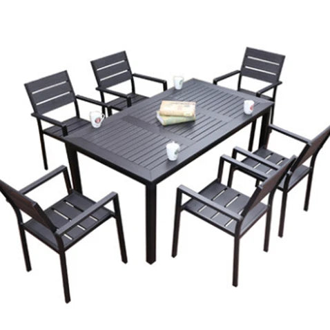 Dining Set Table And Chairs Plastic Wood Furniture Outdoor Furniture High Effective Rattan Outdoor Metal Aluminum Contemporary