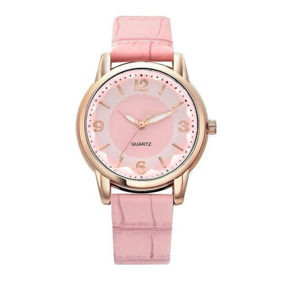 Leather Strap Ladies Watch Polygon Glass Luxury Women clocks Dial Quartz Creative Fashion Quartz Watch