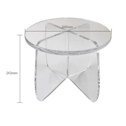 X&D Small Round Stools Acrylic Door Shoe Changing Chairs For Homework Casual And Compact Low Stool Creative Kindergarten Stools