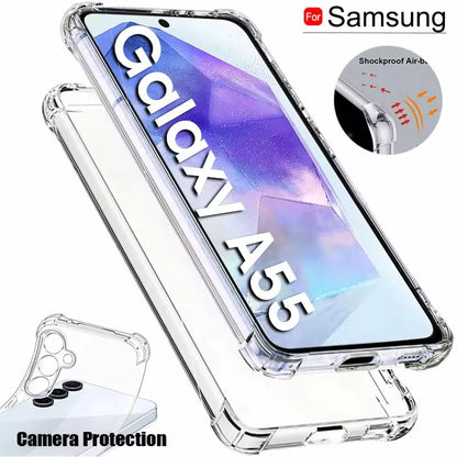 Shockproof Case For Samsung Galaxy A55 A54 5G A15 A35 A25 A34 A14 A24 A33 A53 A13 A32 A73 A52 A51 A12 A16 Clear Phone Cover