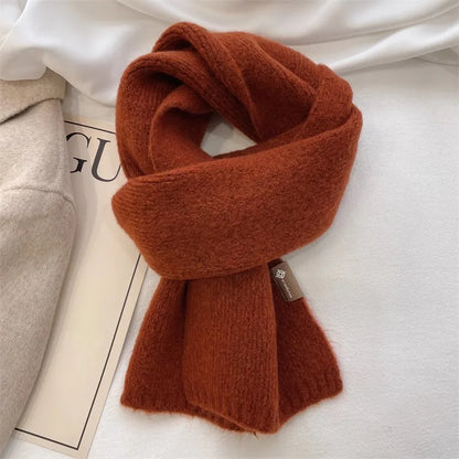 2024 Ladies Cashmere Blend Scarf Women Winter Luxury Solid Color Shawl Wraps Female Warm Thick Wool Neckerchief Blanket Pashmina