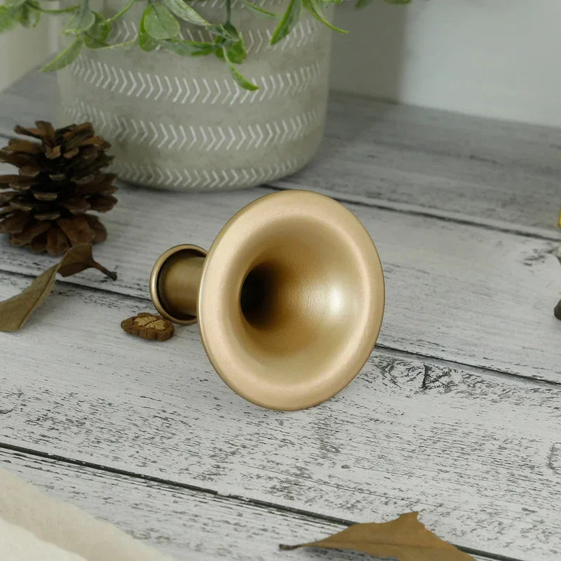 Gold Trumpet Candle Holders Home Decor Romantic Weddings Dinner Christmas Thanksgiving Candelabros Candlestick Holder Halloween