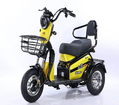 Portable 48V Electric Tricycle for Household Leisure Small Open Body Three-Wheeled Vehicle for Adult  Electric Tricycle