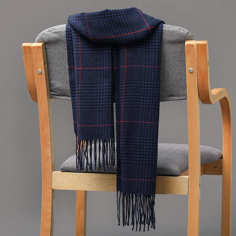 180*35cm Luxury Brand fashion classic lattice men soft scarf cashmere plaid scarves shawl UNISE wraps pashmina headband muffler