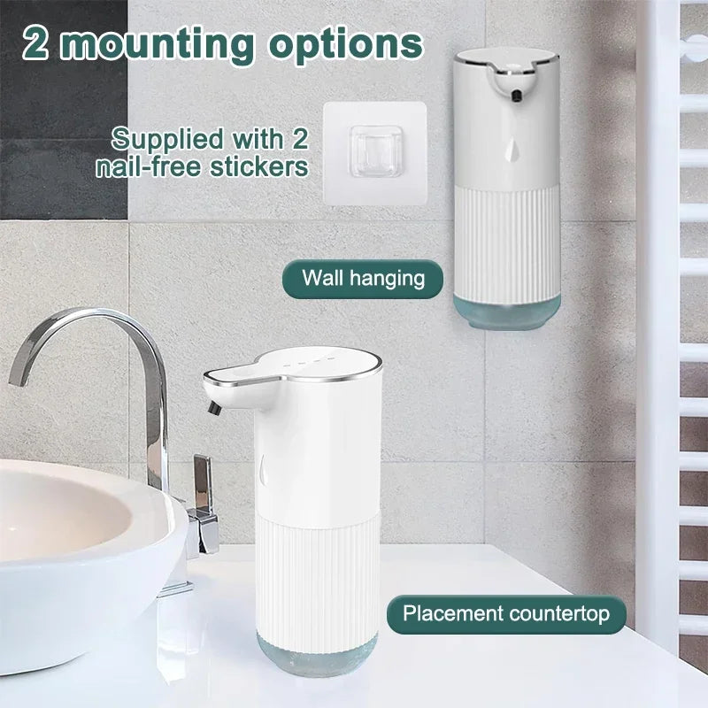 XIAOMI 350ml Automatic Soap Dispenser Foam Wall Mounted Touchless Smart Display Infrared Sensor Soap Dispensers Hand Washer