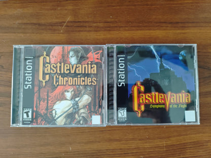 PS1 Copy Game Disc Castlevania Series with Manual Unlock Console Station1 Retro Optical Driver Video Game Parts